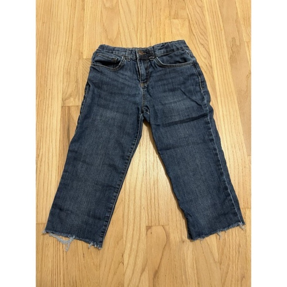 OshKosh Bgosh Girls Super Skinny Dark Wash Raw Hem Jeans Size 10
